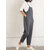 Casual Women Pure Color Side Button Band Katoenen Overalls 