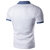 Summer Fashion Denim Splice Collar T-shirt Men's Front Pocket Short Sleeve Casual Tops Tees