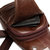 Ekphero&reg; Men Casual Genuine Leather Oil Wax Chest Bag Crossbody Bag