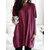 Casual Pure Color Double Pockets Loose Shirts For Women