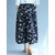 Vintage Women Elastic Waist Floral Printed Wide Leg Capri Cal&ccedil;as