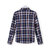 Women Cotton Button Blouse Plaid Turn Down Long Sleeve Shirt