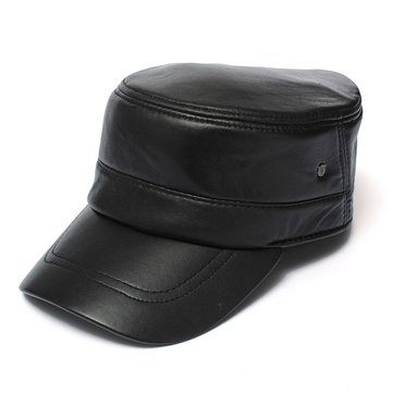 leather cadet hat