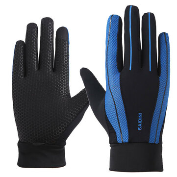 Mens Silicone Riding Non-slip Touch Screen Gloves