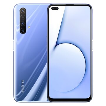 Realme X50 5G CN Version 6.57 inch FHD+ 120Hz Refresh Rate NFC Android 10.0 4200mAh 30W VOOC 4.0 64MP Quad Rear Cameras 6GB 256GB Snapdragon 765G Octa Core Smartphone
