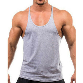 Uomo Summer Cotton Plain Gym Canotta senza maniche T-shirt Workout Canotta bodybuilding