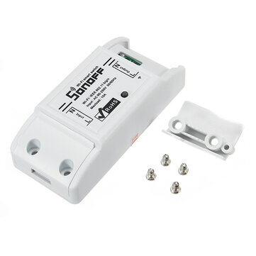 SONOFF&reg; DIY Interruptor Wi-Fi sem Fio para Casa Inteligente com Soquete de Casca ABS Modelo Interruptor de Controle Remoto