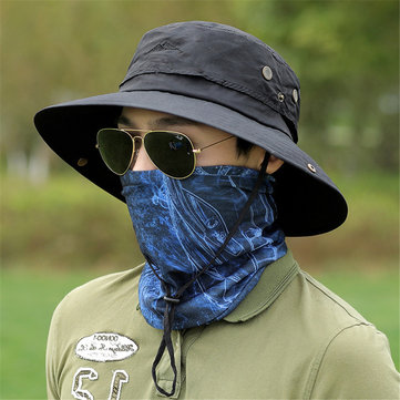Chapeau de soleil Cowboy pour hommes en plein air résistant aux rayons UV