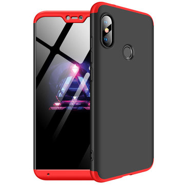 Bakeey ™ 3 в 1 Double Dip 360 ° Hard PC Full Protective Чехол Для Xiaomi Mi A2 Lite / Xiaomi Redmi 6 Pro