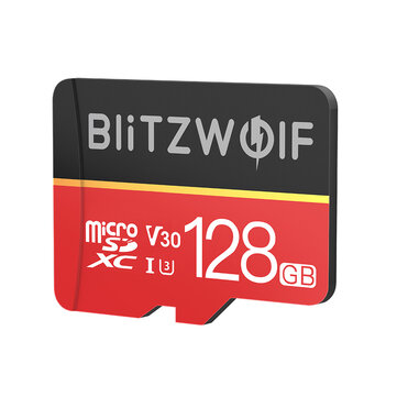 BlitzWolf&reg; BW-TF1 Classe 10 UHS-1 32GB UHS-3 V30 64GB Cart&atilde;o de mem&oacute;ria Micro SD TF de 128 GB com adaptador