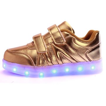 Kinder LED Leichte Schuhe Turnschuhe Leder Casual Junge Mädchen Schuhe Kinder Neu Kinder LED Leichte Schuhe Turnschuhe Leder Casual Junge Mädchen Schuhe Kinder Neu