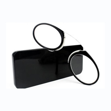 KCASA Nose Resting Portable Pocket Wallet Presbyopic Hipermetropic Reading Glasses 