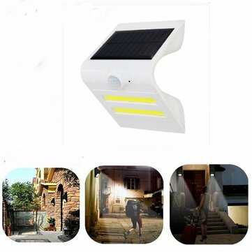 Solar Power Pir Motion Sensor Cob Led Wall Light Outdoor Solar Power Pir Motion Sensor Cob Led