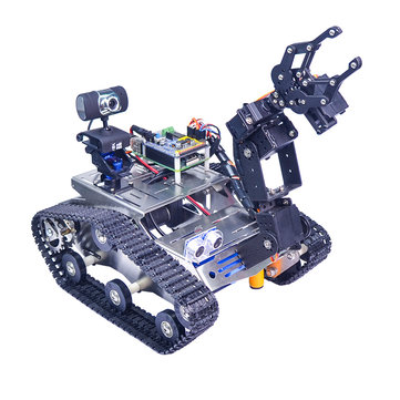 Xiao R WiFi Video Robot Arm Car with Gimbal Camera Raspberry Pi 4B Built-in bluetooth Wifi Module