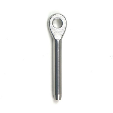 Terminal De Acero Inoxidable T316 Silver Swage Eye Tornillo Para Barandilla De Cable 18 Inch Cable