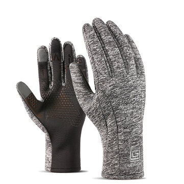 Mens Women Sports Velvet Wà prova de água Gloves Outdoor Riding Touch Screen luvas de escalada de esqui