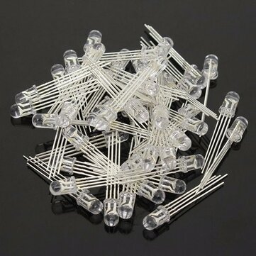 50pcs LED RGB Common Kathode 4-polige F5 5MM Diode