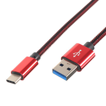 2.1A Nylon Gevlochten Type-C USB Sneloplaad Data Cable 1m Voor Samsung S8 Letv Xiaomi 6 mi5 mi6 