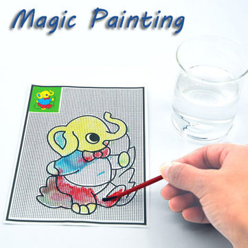 5pcs Magiques Peinture à Leau Des Images De Dessin Stylos En Papier Tapis Touristique Enfants Des Jouets Denfants Dapprentissage De Développement