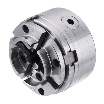 RED ARROW Wood Turning Mandrin de tournage en bois 4 pouces réversible, filetage 1 po x 8TPI, mandrin de tournage en bois