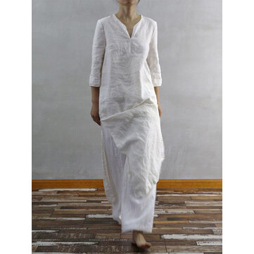 Sukienka damska z dekoltem w serek 3/4