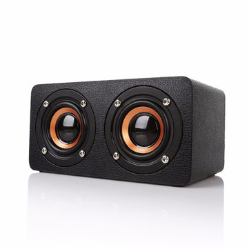 M5 Drewniana karta Dual Driver TF Karta AUX Radio FM Stereo Bass Głośnik Bluetooth z mikrofonem