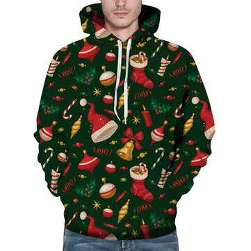 Herrenmode&nbsp;Weihnachten&nbsp;Hooded&nbsp;Printing&nbsp;Sweatshirt