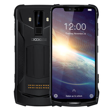 DOOGEE S90 Pro Super Bundle Global Bands IP68 Waterproof 6.18 inch FHD+ NFC Android 9.0 5050mAh 16MP AI Dual Rear Cameras 6GB RAM 128GB ROM Helio P70 Octa Core 4G Smartphone