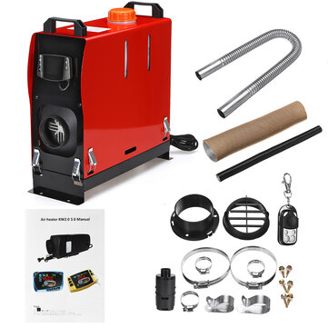 Все в One Единица 8KW 12V Авто Отопление Инструмент Diesel Air Нагреватель Одно отверстие LCD Монитор Парковочный обогреватель для Авто Грузовой авт