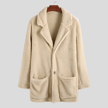 Płaszcz męski zimowy 100% bawełna z podwójnymi kieszeniami