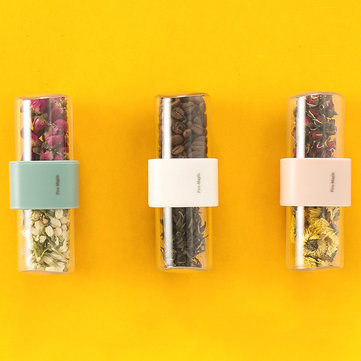 Bo&icirc;te de rangement de caf&eacute; 75ml d'&eacute;rable de feu d'&eacute;rable de feu organisateur de cas scell&eacute; de pilule de r&eacute;cipient portatif de camping pique-nique de voyage