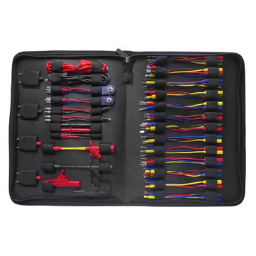 Cleqee P1970 70pcs Whole Set Multimeter Test Lead Kits Set Essential Automotive Electronic Connectors Cables Hand Tool Tester