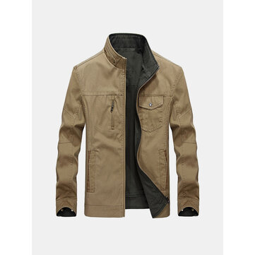 Luźna, wiatroszczelna kurtka męska 100% bawełna Two Side Plus