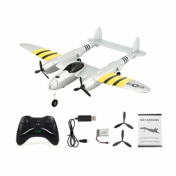 FX-816 P38 RC Airplane RTF 430mm Wingspan 2.4GHz 2CH EPP Aircraft Scaled Zoom Fixed Wing Outdoor Flight Remoted-controlled Plane Trainer