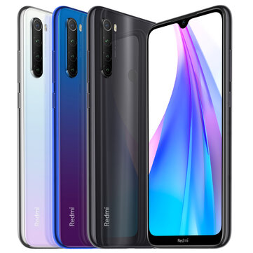 Xiaomi Redmi Note 8T Global Version Caméra arrière Quad Quad NFC 48MP 4,3 pouces 4 Go 64GB 4000mAh Snapdragon 665 Téléphone intelligent 4G Core Octa