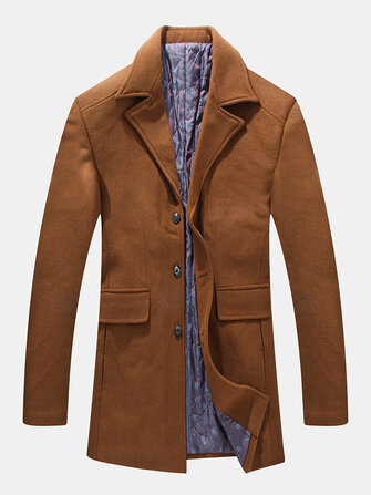 Erkekler yeni rüzgarlık yün ceket eski orta yaşlı baba Loa