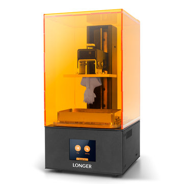 Plus longue&reg; Orange10 405nm LCD UV Imprimante 3D en r&eacute;sine 98 mm * 55 mm * 140 mm Prise en charge de la taille d'impression Impression hors ligne avec &eacute;cran tactile de 2,8 pouces