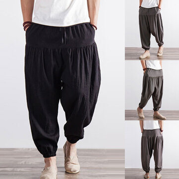 Retro Mens Harem Pants Male Cross Pants Casual Baggy Trousers Alibaba Long Pants