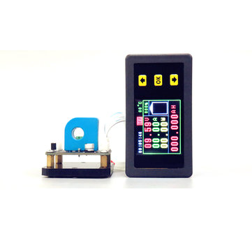 DC Hall Voltmeter Ammeter/ Voltage Current Temperature/Coulomb/Capacity /Power Meter /Battery Solar Charging Monitor