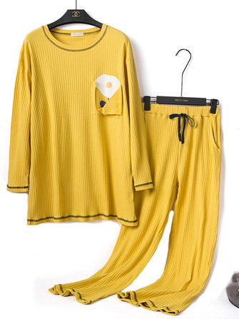 بيجامة فضفاضة من القطن