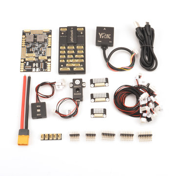 YRRC Pixhawk 4 Flight Controller M8N GPS Buzzer Power Module Combo for F450 S550 Frame Kit Multirotor