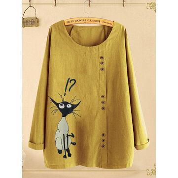 Camisas de manga comprida de gola alta