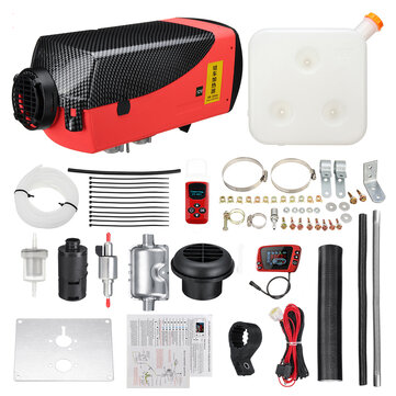 Réchauffeur d'air diesel 12V 8KW pour kit de chauffage en métal Shell pour kit de chauffage en aluminium Shell pour thermostat de moniteur LCD pour le chauffage de remorque de bateau de camion de RV