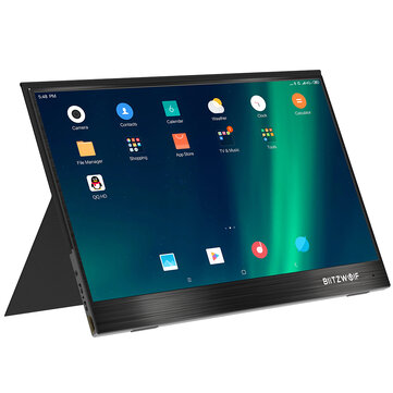 BlitzWolf® BW-PCM2 13,3 polegadas FHD 1080P Type C Monitor de computador portátil Tela de exibição de jogos para smartphones Tablet Laptop Consoles de jogos