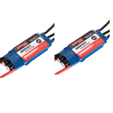 2 PCS SURPASS Hobby V2 60A Brusheless RC ESC 5.5V/5A BEC 2S-6S for RC Airplane Drone Fixed Wing Quadcopter