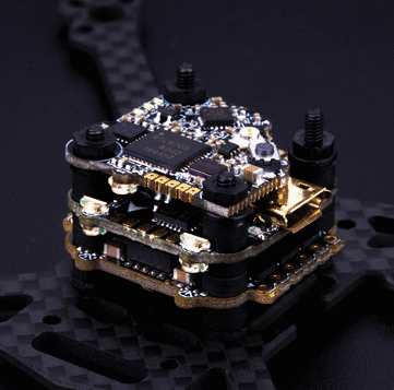 FLYWOO GOKU F411 Micro Stack FC&BS13A ESC&VTX625 2-4S Flytower FPV Combo 16*16mm Mounting Hole