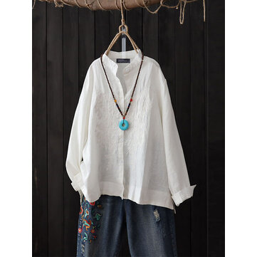 Chemisier &agrave; manches longues &agrave; manches longues