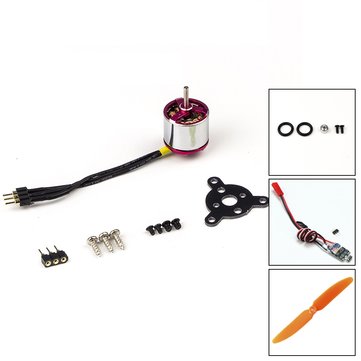 AEORC RC Power Combo MM1108 1108 kv1700 1700KV/3000KV kv3000 C05XL Brushless Motor +5A ESC+5030 Prop for RC Fixed Wing Airplane Plane