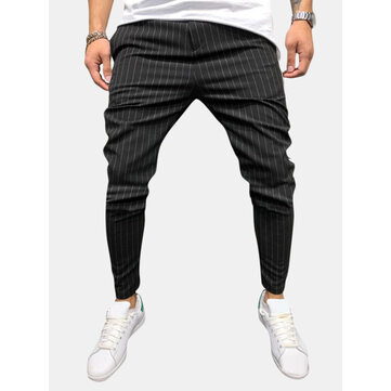 Moda casual uomo leggero striscia Pantaloni