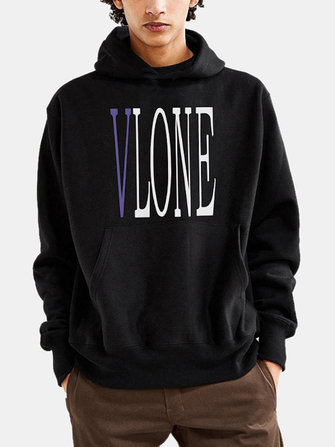 Pulôver novo de lã dos homens marca maré hip-hop com capuz